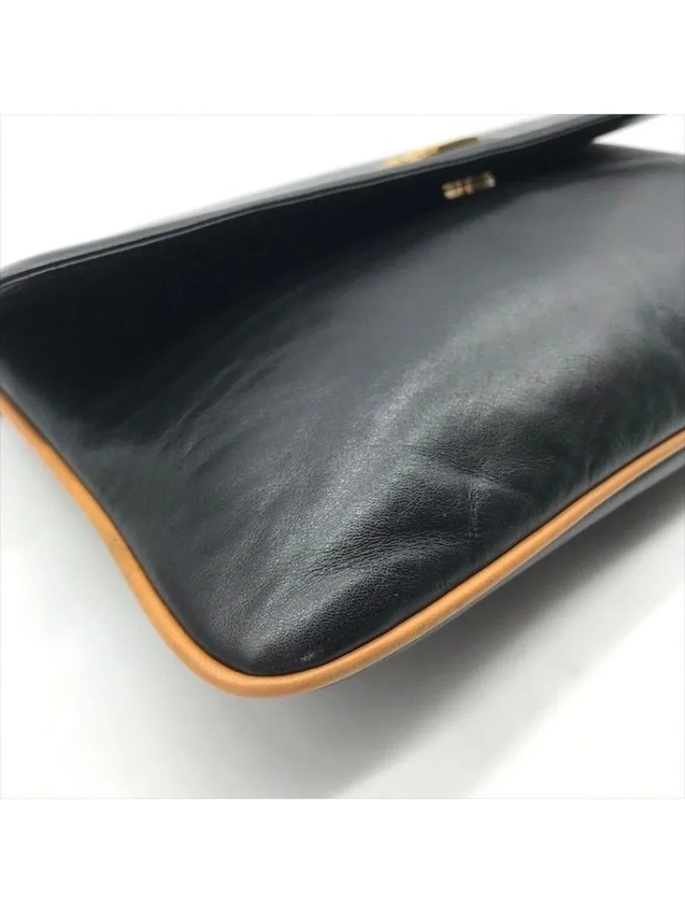 Celine Carriage Vintage Leather Clutch Black - Picture 5 of 10
